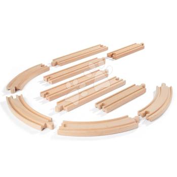 Tartozék vasúti sínpályához Train Track Set Large Eichhorn ívelt és egyenes sín elemek vasúti pálya hosszabbításához 10 drb kép