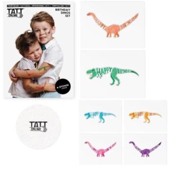 TATTonMe Tetoválások gyerekeknek Dinoszauruszok születésnapi készlet kép