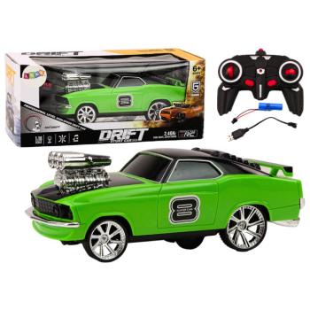 Távirányítós autó 1:18 A Drift 360 zölden világít és szól kép