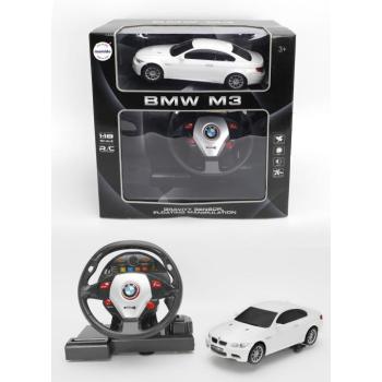 Távirányítós BMW M3 1:18 autó kormányvezérléssel, fehér MT1327 kép