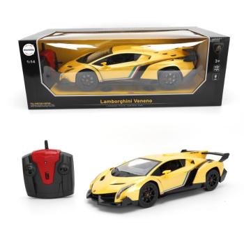 Távirányítós Lamborghini Poison 1:14 autó világítással, sárga kép