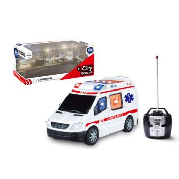 Távirányítós mentőautó fényekkel Ambulance MT1376 kép