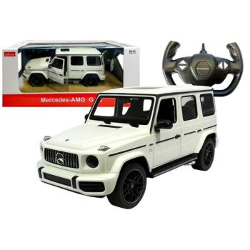 Távirányítós Mercedes G63 Rastar elektromos autó fehér színben kép