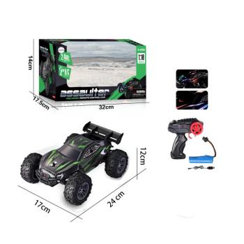 Távirányítós RC terepjáró autó 1:18 LED fénnyel 2,4 GHz zöld kép