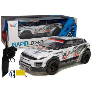 Távirányítós versenyautó Rally 1:10 fehér kép