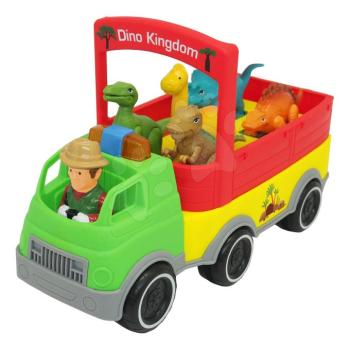 Teherautó 5 dínóval Dino Safary Truck Kiddieland mozgatható részekkel hanggal és fénnyel 12 hó-tól kép