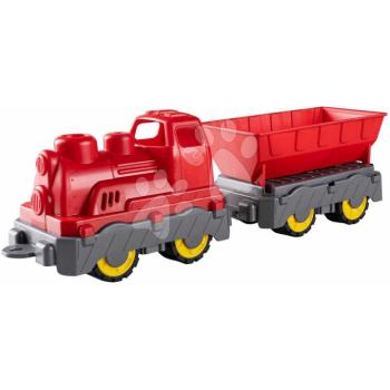 Tehervonat Mini Train With Wagon Power Worker BIG billenő kocsival hossza 45 cm piros 24 hó-tól kép