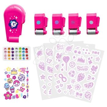 Tetoválókészlet metál fóliákkal Glam Metallic Tattoo Smoby díszkövekkel 11 kiegészítővel 6 évtől kép