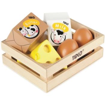 Tidlo Fa doboz tejtermékekkel és tojással kép