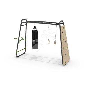 Többfunkciós mászóka GetSet monkeybar MB220 Exit Toys bővíthető tornagyűrűkkel bokszzsákkal mászófallal és korláttal kép