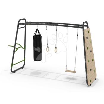 Többfunkciós mászóka GetSet monkeybar MB320 Exit Toys bővíthető tornagyűrűkkel bokszzsákkal mászófallal hintával és korláttal kép