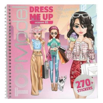 Top model Kreatív füzet matricákkal Shopping Tour kép