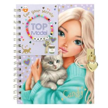 Top modell Napló zárral és karkötővel Happy, Candy kép