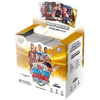 Topps Match Attax UCC 2026/27 futballkártyák - Teljes doboz kép