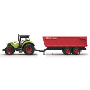 Traktor iparvágányral és effektekkel 36 cm kép