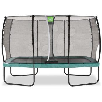 Trambulin védőhálóval Allure Classic Exit Toys zöld 214*366 cm kép