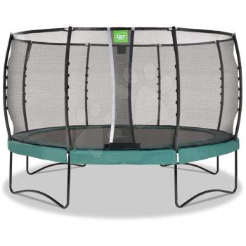 Trambulin védőhálóval Allure Premium Exit Toys átmérője 427 cm zöld kép