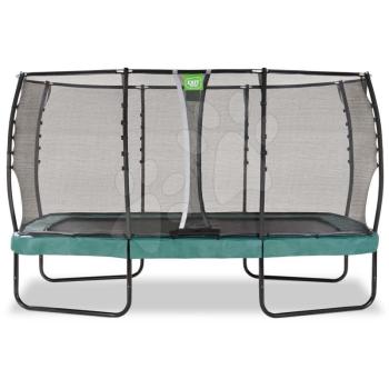Trambulin védőhálóval Allure Premium Exit Toys zöld 244*427 cm kép