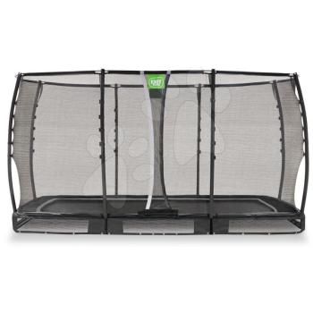 Trambulin védőhálóval Allure Premium ground Exit Toys talajmenti 214*366 cm fekete kép