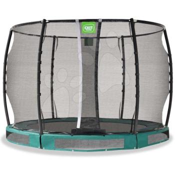 Trambulin védőhálóval Allure Premium ground Exit Toys talajmenti 305 cm átmérővel zöld kép