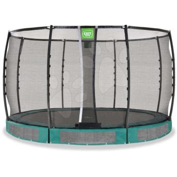 Trambulin védőhálóval Allure Premium ground Exit Toys talajmenti 366 cm átmérővel zöld kép