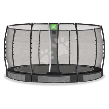 Trambulin védőhálóval Allure Premium ground Exit Toys talajmenti 427 cm átmérővel fekete kép