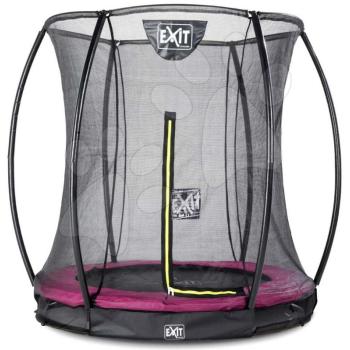 Trambulin védőhálóval Silhouette Ground Exit Toys talajmenti 183 cm átmérővel rózsaszín kép
