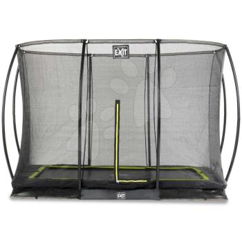 Trambulin védőhálóval Silhouette Ground Exit Toys talajmenti 214*305 cm fekete kép