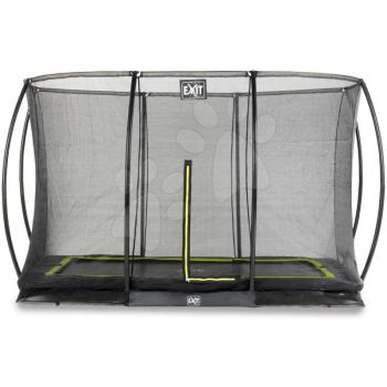 Trambulin védőhálóval Silhouette Ground Exit Toys talajmenti 244*366 cm fekete kép