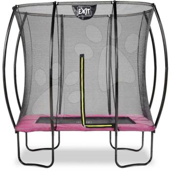 Trambulin védőhálóval Silhouette trampoline Exit Toys 153*214 cm rózsaszin kép