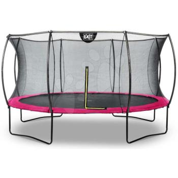Trambulin védőhálóval Silhouette trampoline Exit Toys kerek 427 cm átmérővel rózsaszin kép
