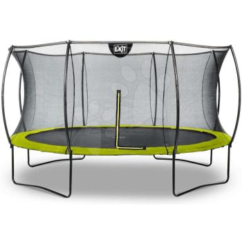 Trambulin védőhálóval Silhouette trampoline Exit Toys kerek 427 cm átmérővel zöld kép