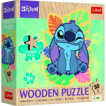 Trefl Fa puzzle Junior 50 - Lilo&Stitch kép