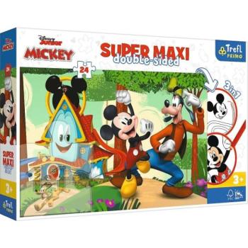 Trefl Kétoldalas puzzle Mickey klubháza SUPER MAXI kép