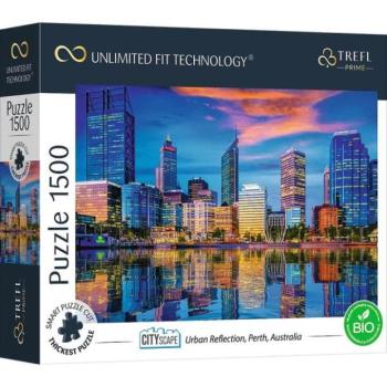 Trefl Prime puzzle 1500 UFT – Panoráma a városról: A nagyváros tükre, Perth, Ausztrália kép