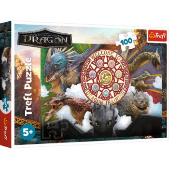 Trefl Puzzle 100 Sárkányok akcióban / Így neveld a sárkányodat kép