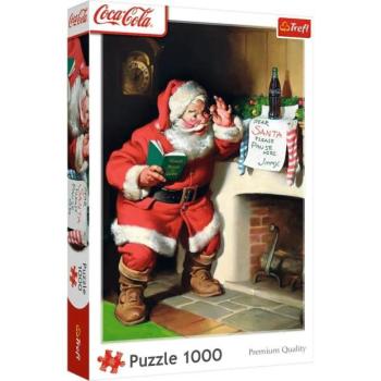 Trefl Puzzle 1000 Coca-Cola: Mikulás a kandallónál kép