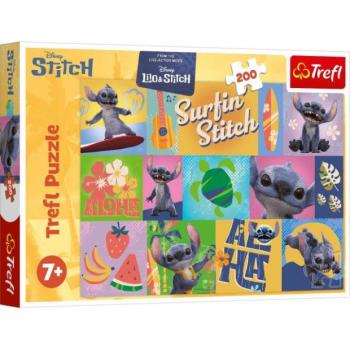 Trefl Puzzle 200 Stitch - Hawaii kalandok kép
