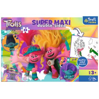 Trefl Puzzle 24 SUPER MAXI - Boldog trollok napját kép