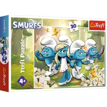 Trefl Puzzle 30 Hupikék Törpikék kalandjai
