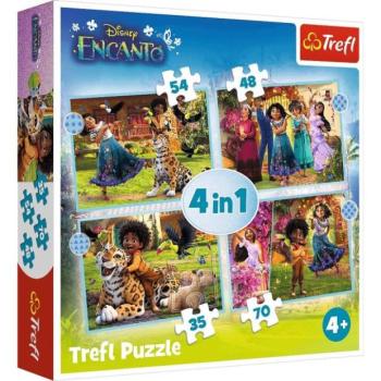 Trefl Puzzle 4v1 Encanto kép