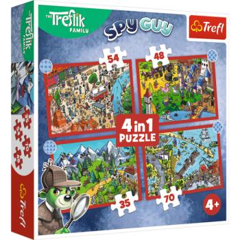 Trefl Puzzle 4v1 Kedvenc Treflikek kép