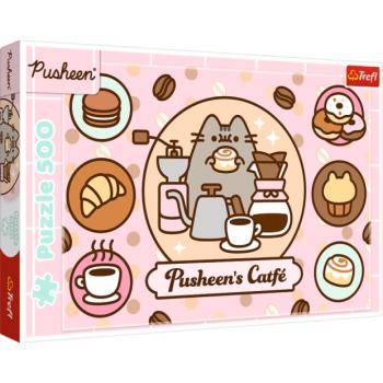 Trefl Puzzle 500 Kávézó Pusheen kép