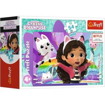 Trefl Puzzle 54 Mini - Mindig szórakoztató Gabbyval / Universal Gabby's Dollhouse kép