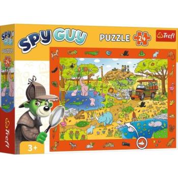Trefl Puzzle a képek keresése Spy Guy: Safari 24 darabos kép