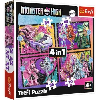 Trefl Puzzle Monster High: Elektromos nap 4 az 1-ben kép