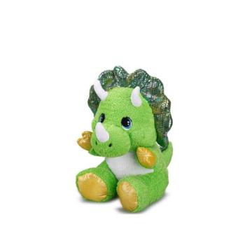 Triceratops plüss 16,5 cm ülő zöld