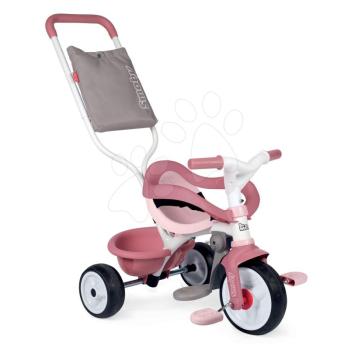 Tricikli kiesésgátlóval Be Move Comfort Tricycle Pink Smoby EVA kerekekkel és táska a tolókaron rózsaszín 10 hó-tól kép