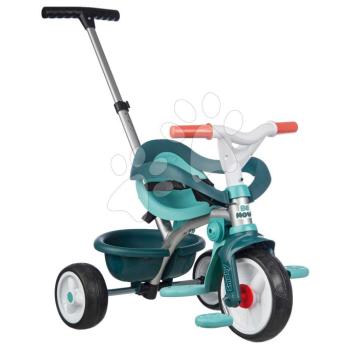 Tricikli kiesésgátlóval és szabadonfutó első kerékkel Be Move Comfort Blue Tricycle Smoby állítható tolókarral és halk EVA kerekekkel 10 hó-tól kép