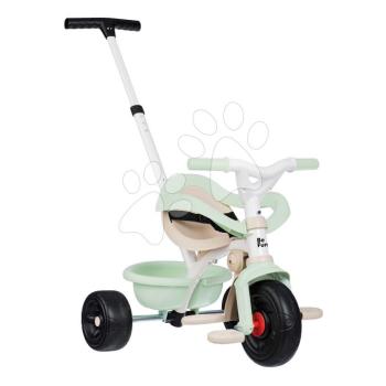 Tricikli szabadonfutó Be Fun Comfort Tricycle Smoby állítható tolókarral és védőkerettel zöld 10 hó-tól kép
